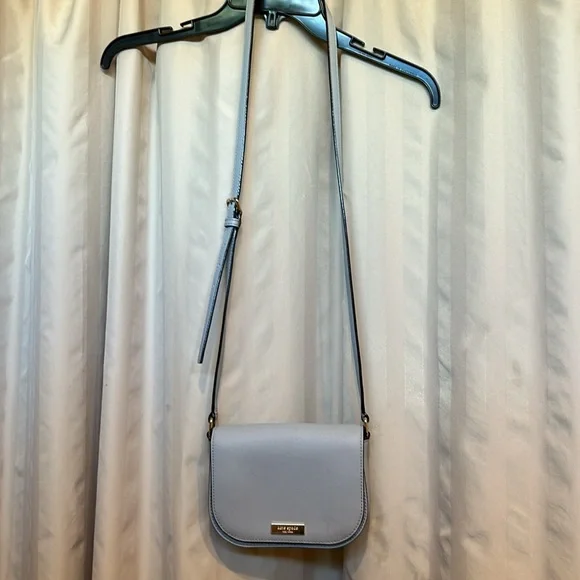 Kate Spade Laurel Way Large Carsen Cloud Cover Blue Crossbody Purse - Picture 5 of 10